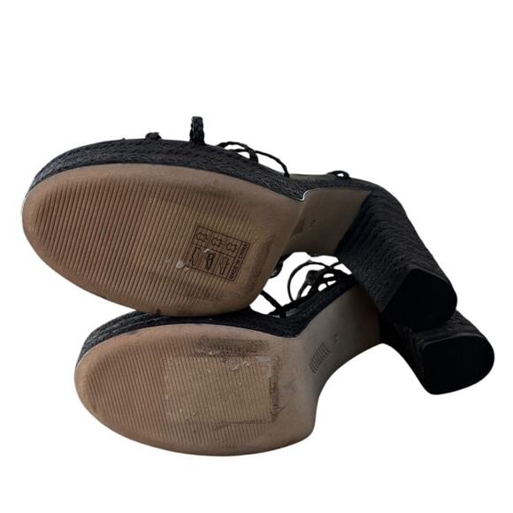 *NWOT Paige Carson Braided Ankle-Wrap Platform Espadrilles - Sz 10 - Picture 10 of 10